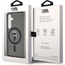Samsung Galaxy S24 Uyumlu Kılıf Karl Lagerfeld Orjinal Lisanslı Magsafe Şarj Özellikli Karl Head IML Baskılı Kapak