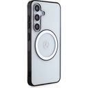 Samsung Galaxy S24 Uyumlu Kılıf Mercedes Benz Orjinal Lisanslı Magsafe Şarj Özellikli PC TPU Transparan Black Ring Kapak