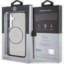 Samsung Galaxy S24 Uyumlu Kılıf Mercedes Benz Orjinal Lisanslı Magsafe Şarj Özellikli PC TPU Transparan Black Ring Kapak