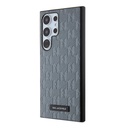 Samsung Galaxy S24 Ultra Uyumlu Kılıf Karl Lagerfeld Orjinal Lisanslı Saffiano Monogram Metal Logo Kapak
