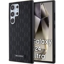 Samsung Galaxy S24 Ultra Uyumlu Kılıf Karl Lagerfeld Orjinal Lisanslı Saffiano Monogram Metal Logo Kapak