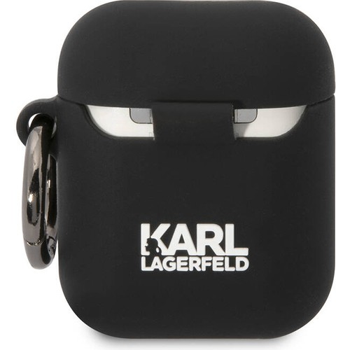 Apple Airpods Uyumlu Kılıf Karl Lagerfeld Orjinal Lisanslı Karl 3D Silikon Kapak