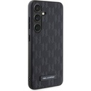 Samsung Galaxy S24 Uyumlu Kılıf Karl Lagerfeld Orjinal Lisanslı Saffiano Monogram Metal Logo Kapak