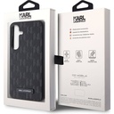 Samsung Galaxy S24 Uyumlu Kılıf Karl Lagerfeld Orjinal Lisanslı Saffiano Monogram Metal Logo Kapak