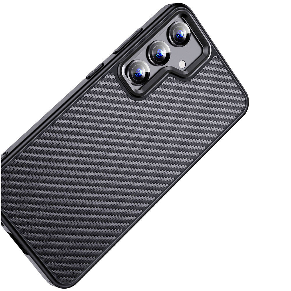 Samsung Galaxy S24 Plus Uyumlu Kılıf Aramid Karbon Fiber Magsafe Özellikli Wlons Radison Kapak - 5