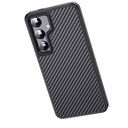 Samsung Galaxy S24 Plus Uyumlu Kılıf Aramid Karbon Fiber Magsafe Özellikli Wlons Radison Kapak - 6