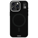 Apple iPhone 15 Pro Uyumlu Kılıf Magsafe Şarj Özellikli Kamera Standlı Silikon Youngkit Bitty Cream Kapak - 2