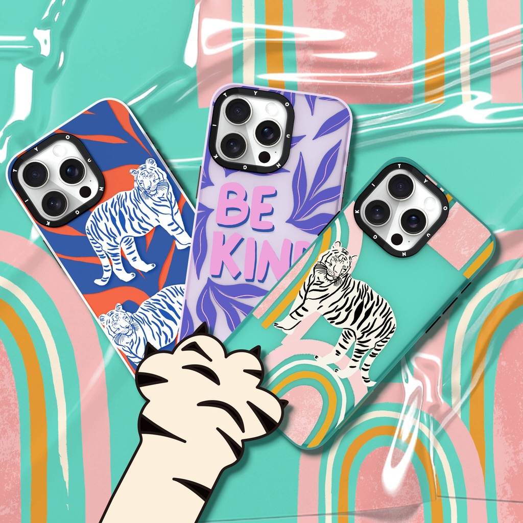 Apple iPhone 14 Pro Max Uyumlu Kılıf Tara Reed Tasarımlı Youngkit Tiger Rhyme Kapak - 3