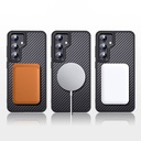 Samsung Galaxy S24 Plus Uyumlu Kılıf Aramid Karbon Fiber Magsafe Özellikli Wlons Radison Kapak - 14