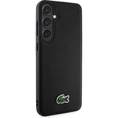 Samsung Galaxy S24 Plus Uyumlu Kılıf Lacoste Orjinal Lisanslı PU Pike Desenli Arka Yüzey İkonik Timsah Dokuma Logolu Kapak