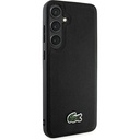 Samsung Galaxy S24 Plus Uyumlu Kılıf Lacoste Orjinal Lisanslı PU Pike Desenli Arka Yüzey İkonik Timsah Dokuma Logolu Kapak