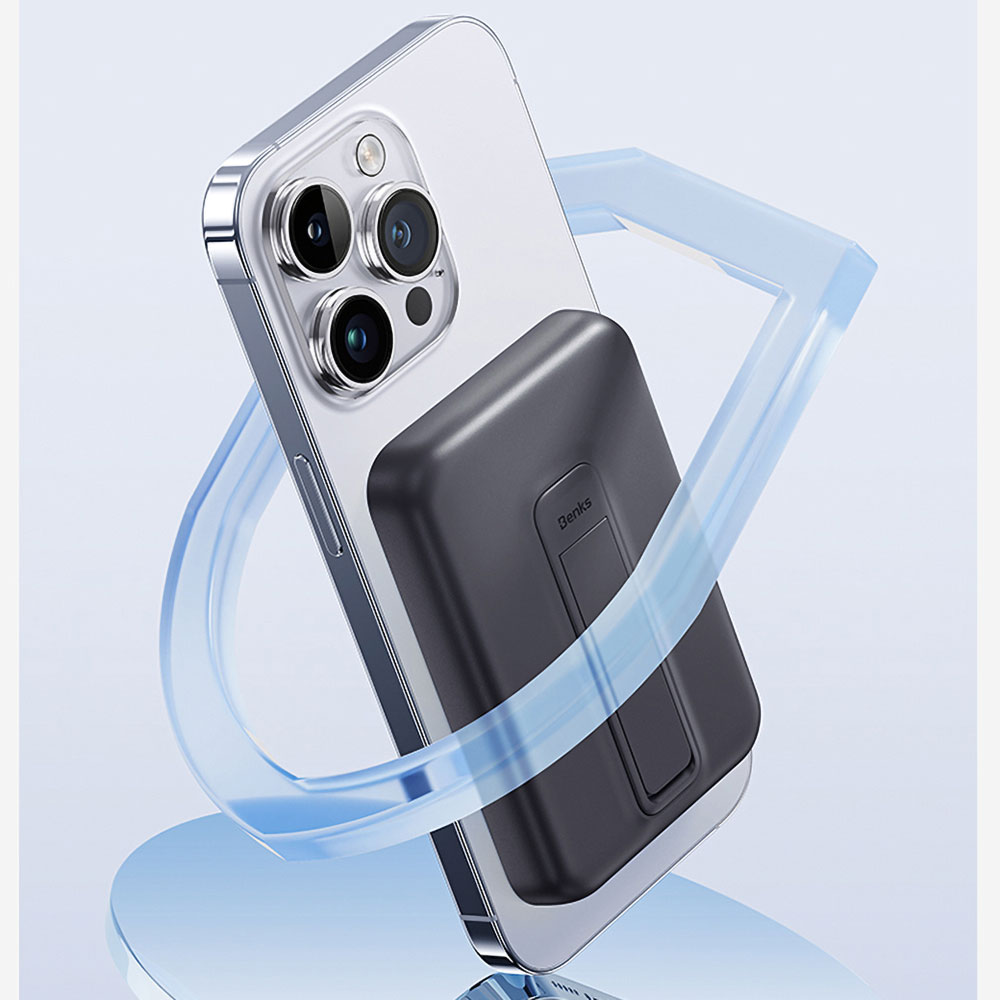 Benks MP09 Magsafe Magnetik Standlı İnce Tasarımlı Powerbank 6000mAh - 10