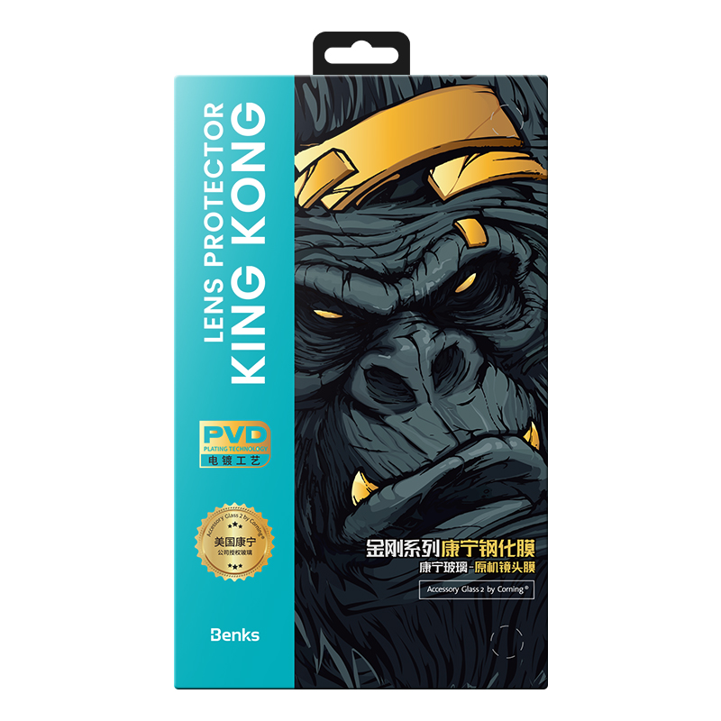 Apple iPhone 14 Pro Uyumlu ​Benks King Kong PVD Kamera Lens Koruyucu - 6