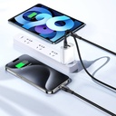 Wiwu Wi-C029 Concise Serisi 2in1 Type-C to Type-C - Lightning Data ve Şarj Kablosu 100W 1.2M - 1