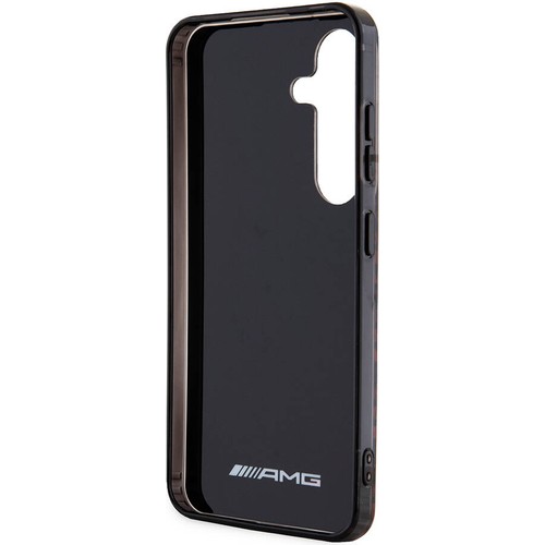 Samsung Galaxy S24 Uyumlu Kılıf AMG Orjinal Lisanslı Çift Katmanlı Büyük Logolu Dörtgen Şerit Desenli Kapak