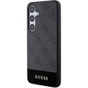 Samsung Galaxy S24 Plus Uyumlu Kılıf Guess Orjinal Lisanslı PU Deri Şerit Logo Dizaynlı Kapak