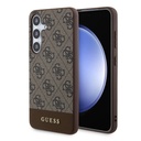 Samsung Galaxy S24 Plus Uyumlu Kılıf Guess Orjinal Lisanslı PU Deri Şerit Logo Dizaynlı Kapak
