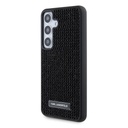 Samsung Galaxy S24 Uyumlu Kılıf Karl Lagerfeld Taşlı Metal Logo Orjinal Lisanslı Kapak