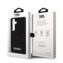 Samsung Galaxy S24 Uyumlu Kılıf Karl Lagerfeld Taşlı Metal Logo Orjinal Lisanslı Kapak