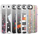Apple iPhone 8 Uyumlu Kılıf Desenli Zore Silver Sert Kapak - 1