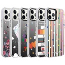 Apple iPhone 12 Pro Uyumlu Kılıf Desenli Zore Silver Sert Kapak - 1