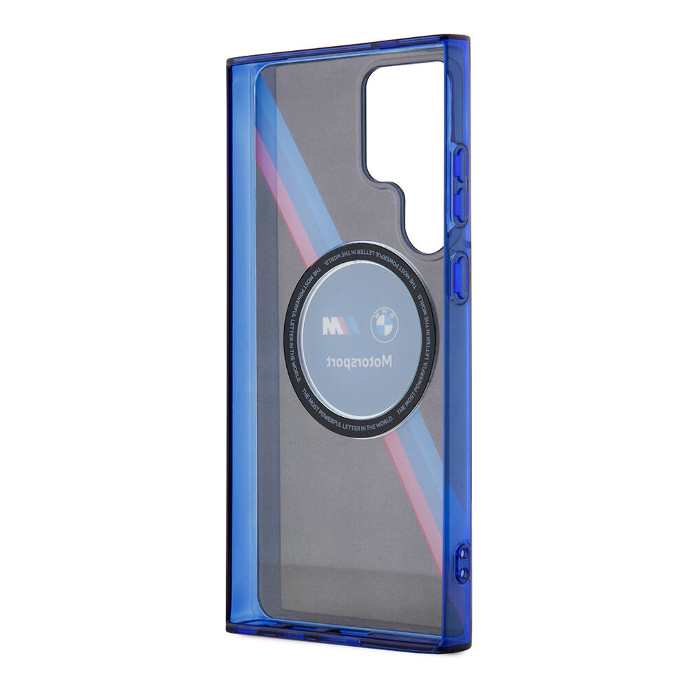 Samsung Galaxy S24 Ultra Uyumlu Kılıf BMW Orjinal Lisanslı M Logolu Üç Renk Çizgili Motorsport Circle Kapak - 6