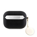 Apple Airpods Pro 2 Uyumlu Kılıf Guess Orjinal Lisanslı Glitter Elmas Kalp Süs Zincirli Kapak