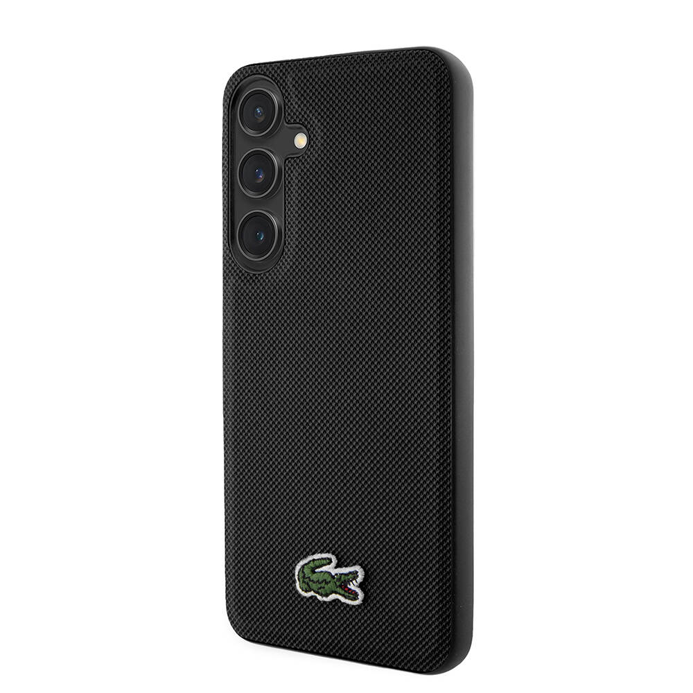 Samsung Galaxy S24 Uyumlu Kılıf Lacoste Orjinal Lisanslı PU Pike Desenli Arka Yüzey İkonik Timsah Dokuma Logolu Kapak - 1