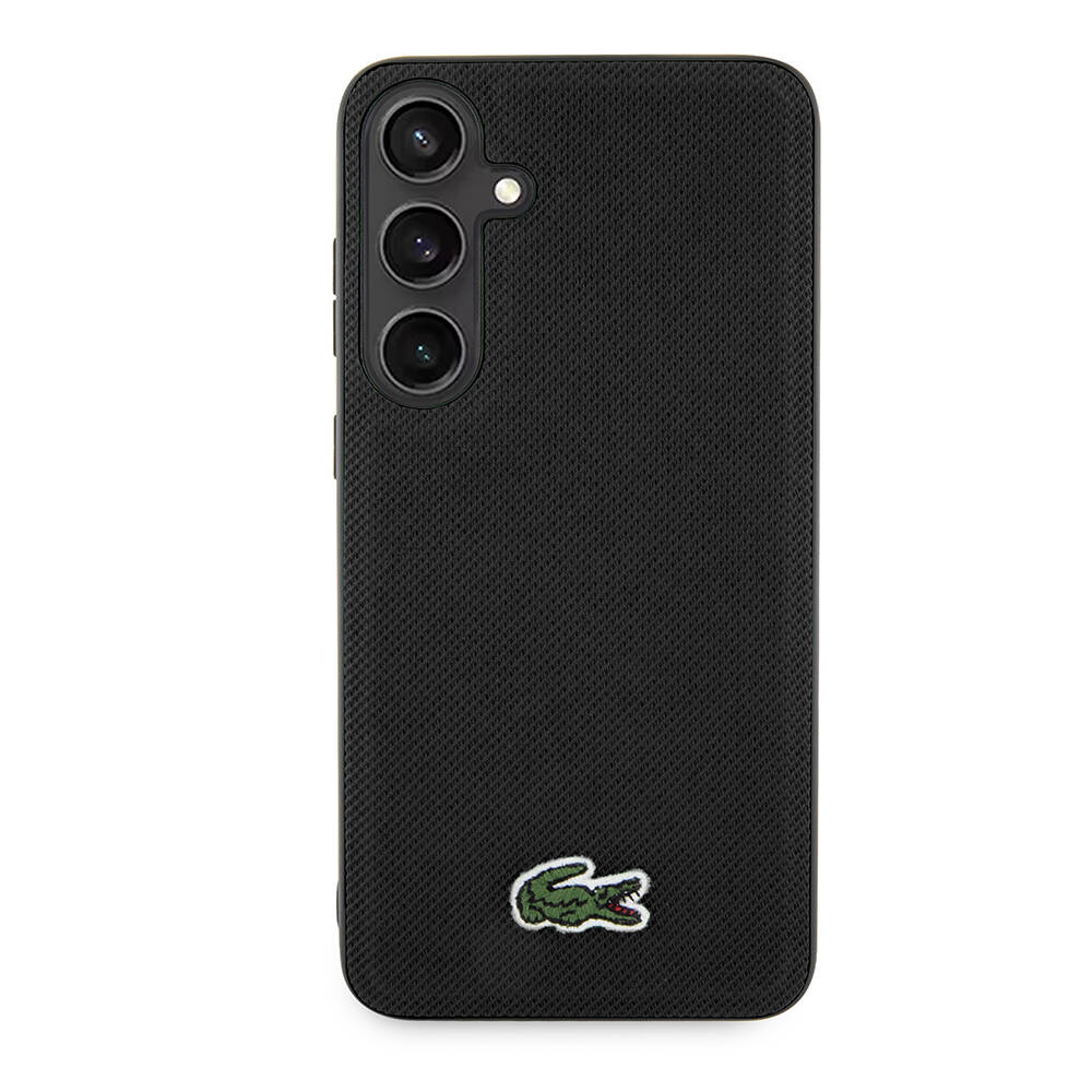 Samsung Galaxy S24 Uyumlu Kılıf Lacoste Orjinal Lisanslı PU Pike Desenli Arka Yüzey İkonik Timsah Dokuma Logolu Kapak - 2
