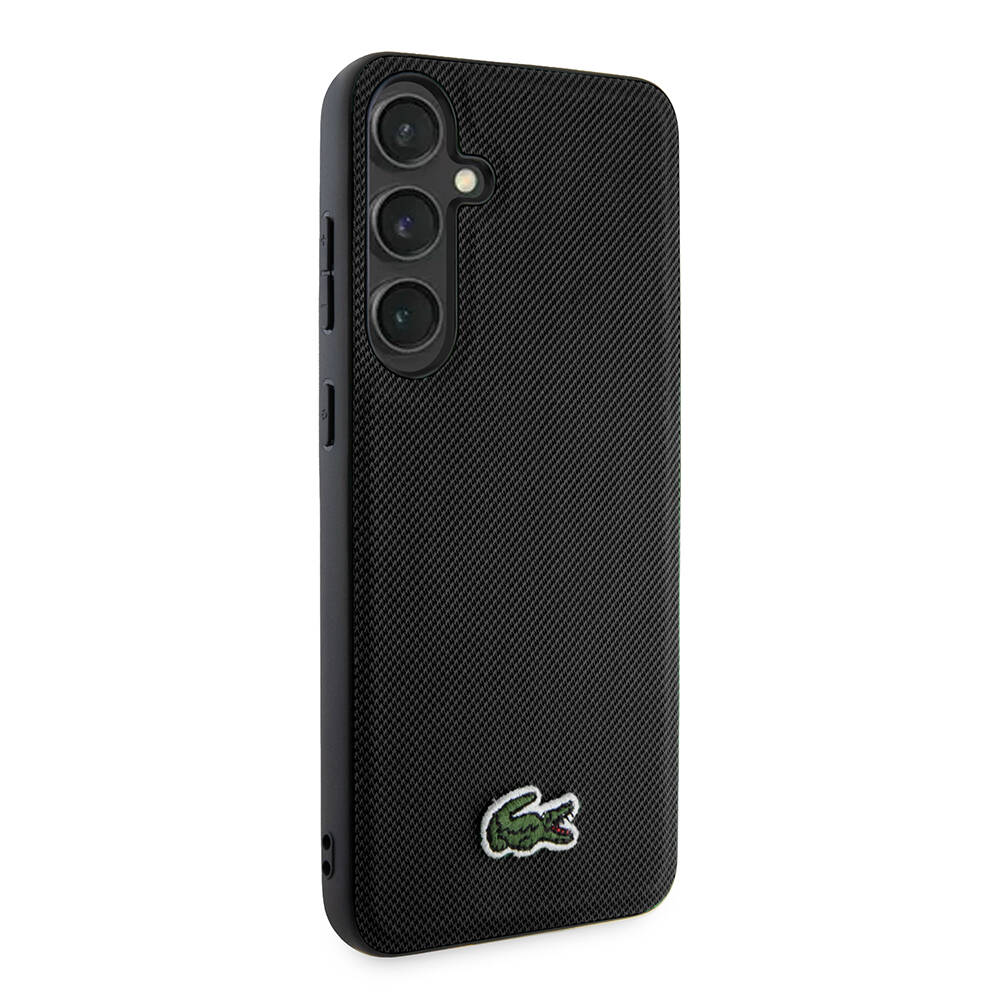 Samsung Galaxy S24 Uyumlu Kılıf Lacoste Orjinal Lisanslı PU Pike Desenli Arka Yüzey İkonik Timsah Dokuma Logolu Kapak - 3