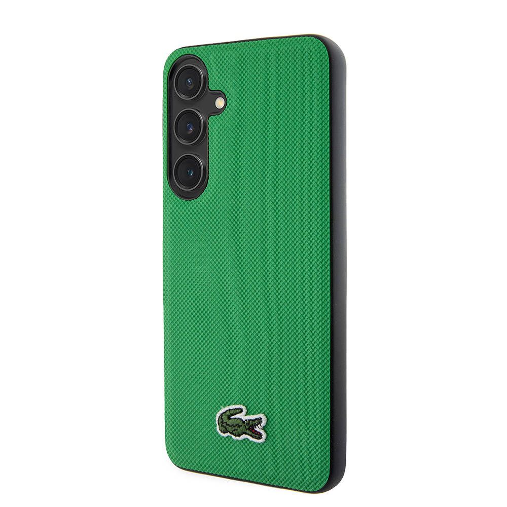 Samsung Galaxy S24 Uyumlu Kılıf Lacoste Orjinal Lisanslı PU Pike Desenli Arka Yüzey İkonik Timsah Dokuma Logolu Kapak - 8