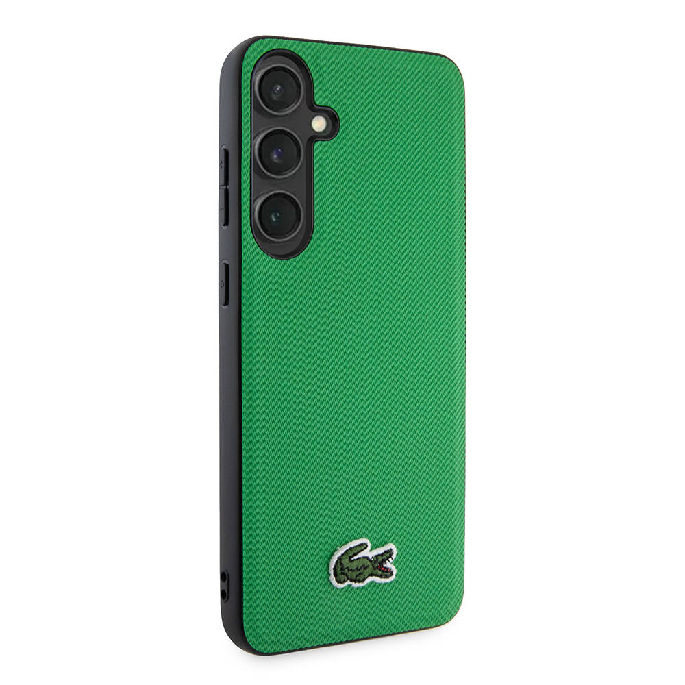 Samsung Galaxy S24 Uyumlu Kılıf Lacoste Orjinal Lisanslı PU Pike Desenli Arka Yüzey İkonik Timsah Dokuma Logolu Kapak - 10