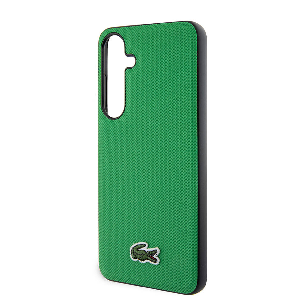 Samsung Galaxy S24 Uyumlu Kılıf Lacoste Orjinal Lisanslı PU Pike Desenli Arka Yüzey İkonik Timsah Dokuma Logolu Kapak - 12