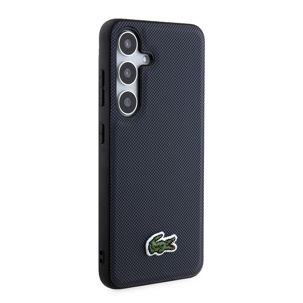Samsung Galaxy S24 Uyumlu Kılıf Lacoste Orjinal Lisanslı PU Pike Desenli Arka Yüzey İkonik Timsah Dokuma Logolu Kapak - 17