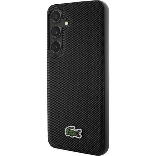 Samsung Galaxy S24 Uyumlu Kılıf Lacoste Orjinal Lisanslı PU Pike Desenli Arka Yüzey İkonik Timsah Dokuma Logolu Kapak