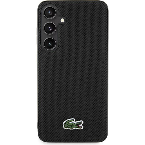 Samsung Galaxy S24 Uyumlu Kılıf Lacoste Orjinal Lisanslı PU Pike Desenli Arka Yüzey İkonik Timsah Dokuma Logolu Kapak