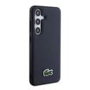 Samsung Galaxy S24 Uyumlu Kılıf Lacoste Orjinal Lisanslı PU Pike Desenli Arka Yüzey İkonik Timsah Dokuma Logolu Kapak