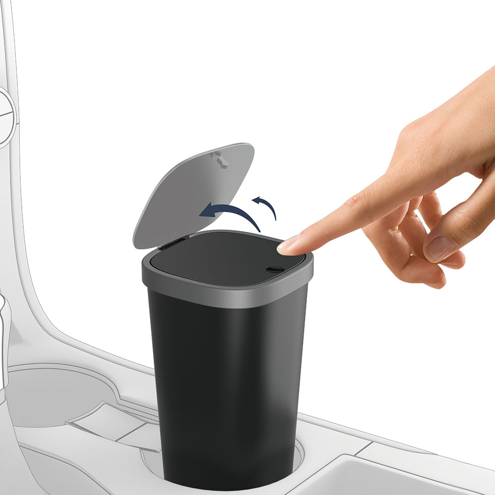 Wiwu CH020 Otomatik Kapaklı Araç İçi Mini Çöp Kutusu - 2