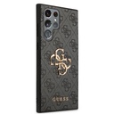 Samsung Galaxy S24 Ultra Uyumlu Kılıf Guess Orjinal Lisanslı PU Deri Yazı ve 4G Metal Logolu Desenli Kapak - 3