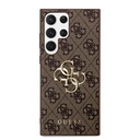Samsung Galaxy S24 Ultra Uyumlu Kılıf Guess Orjinal Lisanslı PU Deri Yazı ve 4G Metal Logolu Desenli Kapak - 9