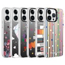 Apple iPhone 14 Pro Uyumlu Kılıf Desenli Zore Silver Sert Kapak - 1