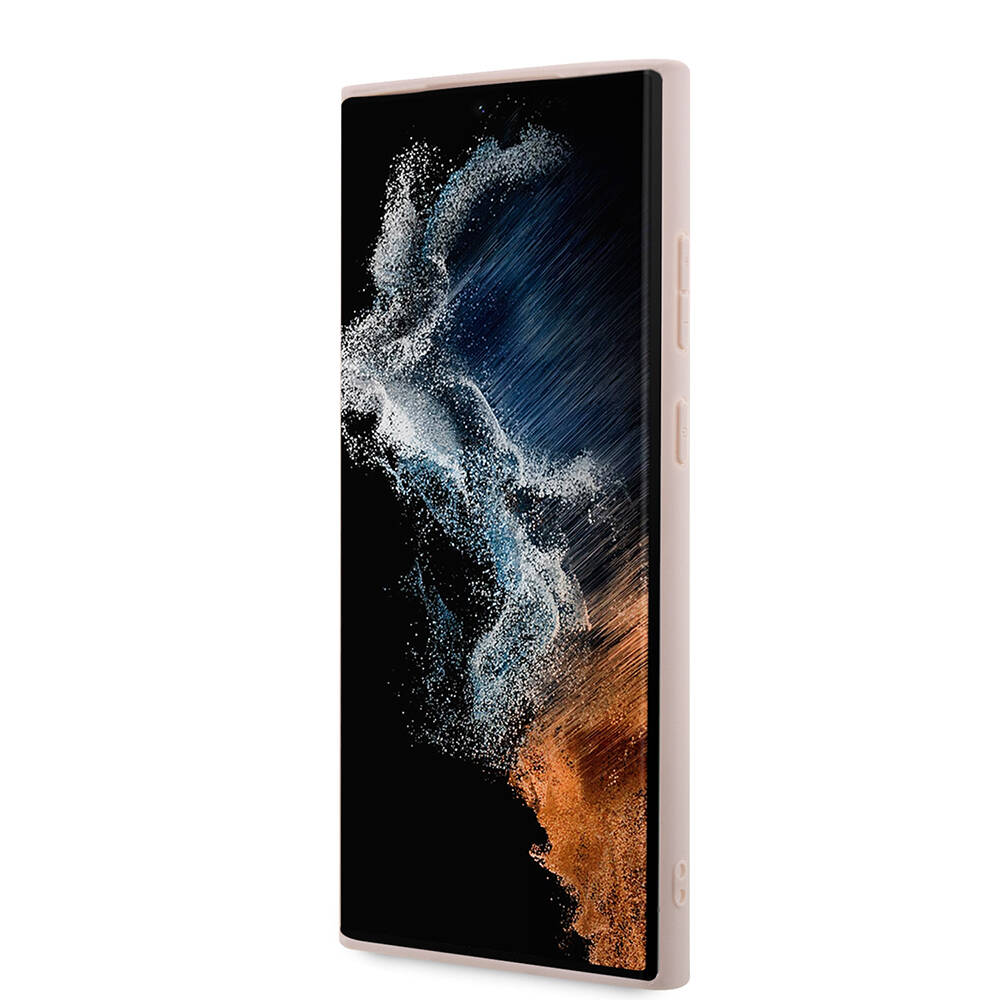 Samsung Galaxy S24 Ultra Uyumlu Kılıf Guess Orjinal Lisanslı PU Deri Yazı ve 4G Metal Logolu Desenli Kapak - 18
