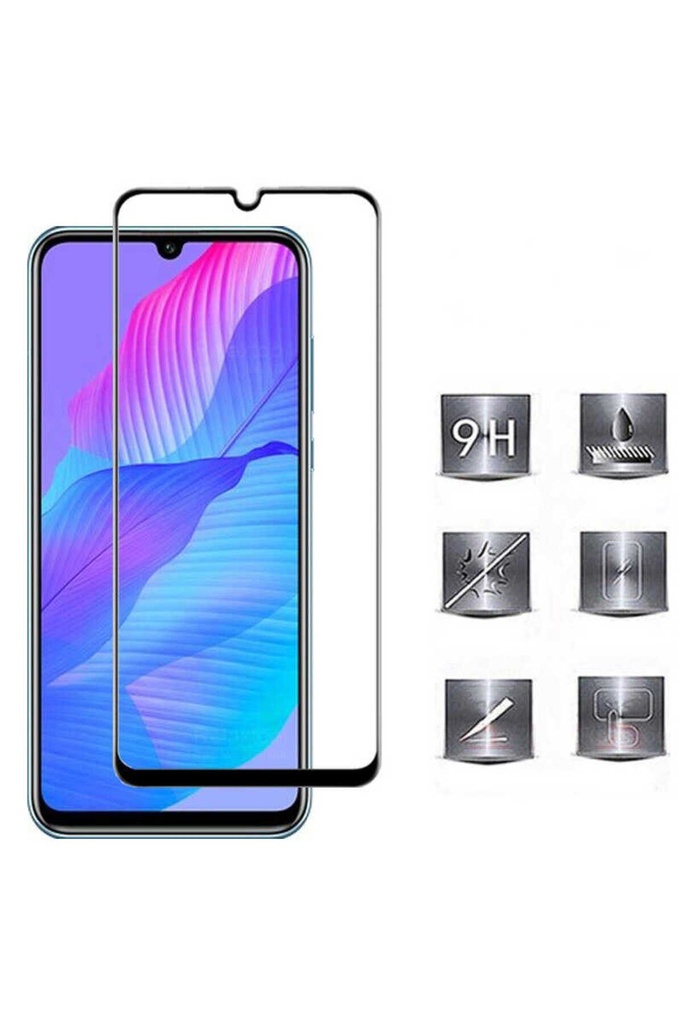 Huawei P Smart S (Y8P) Uyumlu Zore Kenarları Kırılmaya Dayanıklı Cam Ekran Koruyucu