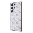 Samsung Galaxy S24 Ultra Uyumlu Kılıf Guess Orjinal Lisanslı PU Üçgen Logo 4G Desenli Kapak