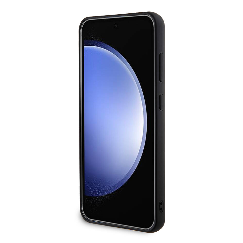 Samsung Galaxy S24 Plus Uyumlu Kılıf Guess Orjinal Lisanslı Taşlı Arka Yüzey Üçgen Logolu Kapak - 10