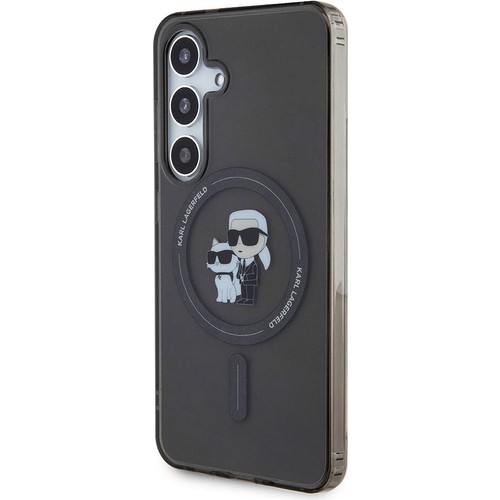 Samsung Galaxy S24 Uyumlu Kılıf Karl Lagerfeld Orjinal Lisanslı Magsafe Şarj Özellikli Karl & Choupette IML Baskılı Kapak