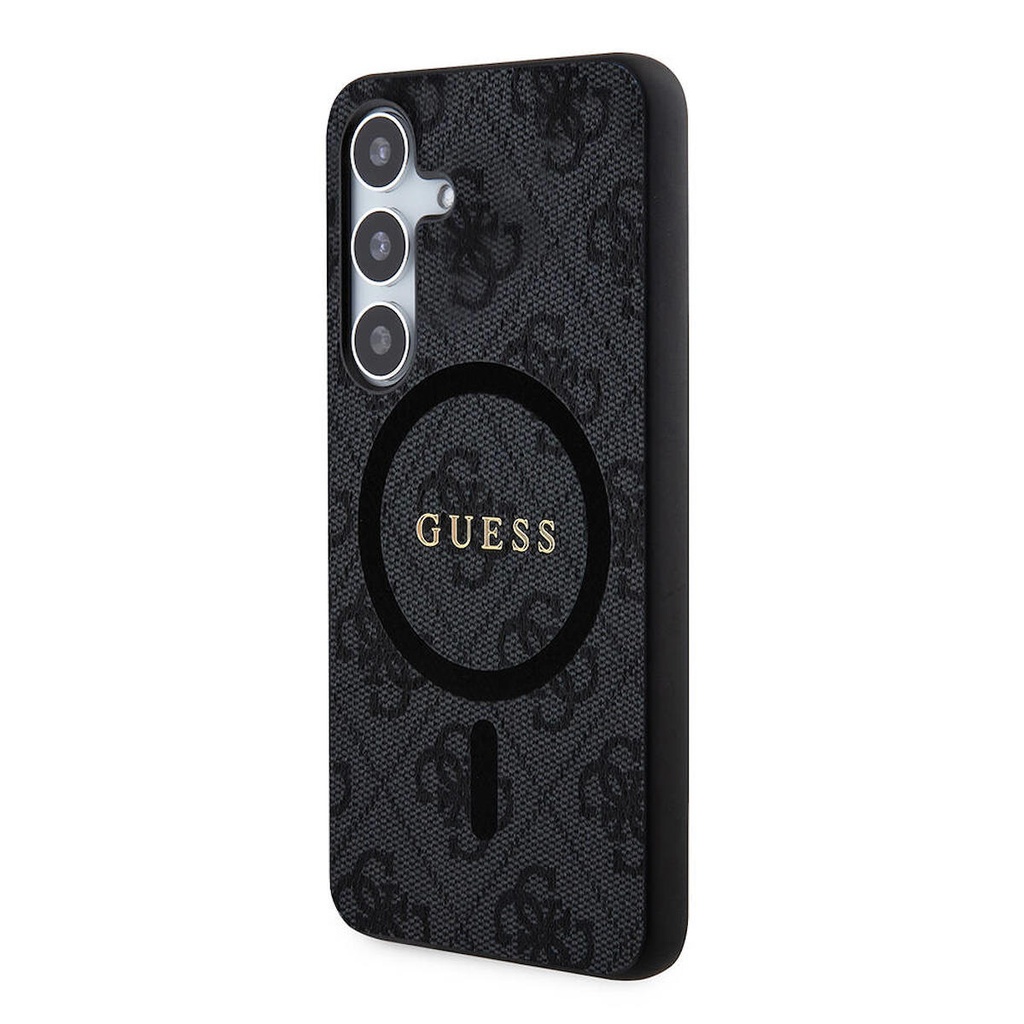 Samsung Galaxy S24 Plus Uyumlu Kılıf Guess Orjinal Lisanslı Magsafe Şarj Özellikli 4G Desenli Yazı Logolu Kapak