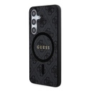 Samsung Galaxy S24 Plus Uyumlu Kılıf Guess Orjinal Lisanslı Magsafe Şarj Özellikli 4G Desenli Yazı Logolu Kapak