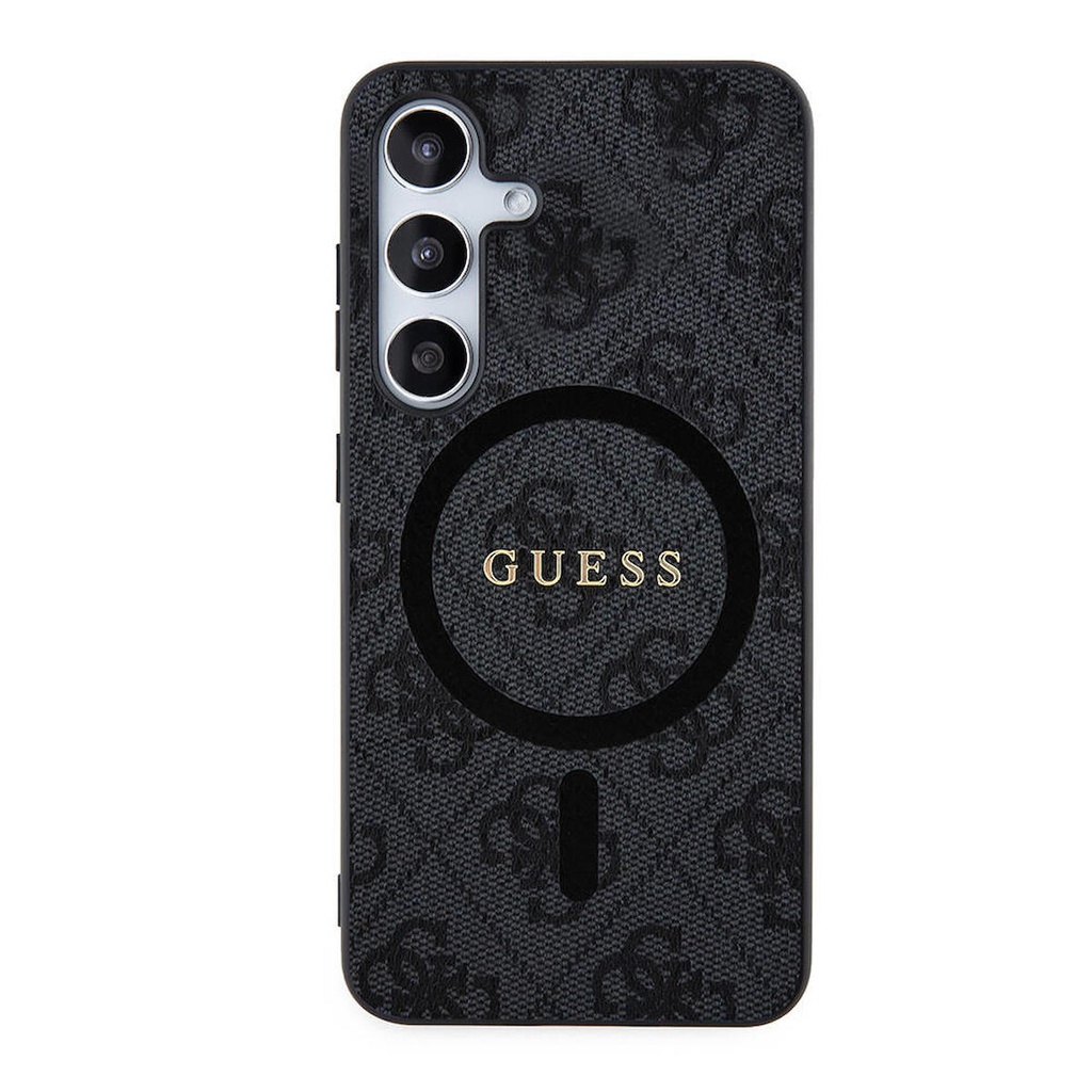 Samsung Galaxy S24 Plus Uyumlu Kılıf Guess Orjinal Lisanslı Magsafe Şarj Özellikli 4G Desenli Yazı Logolu Kapak