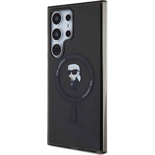 Samsung Galaxy S24 Ultra Uyumlu Kılıf Karl Lagerfeld Orjinal Lisanslı Magsafe Şarj Özellikli Karl Head IML Baskılı Kapak